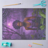 Moonlit Bayou Voodoo Witch – Gothic Decoupage Tissuepapier (Craft)