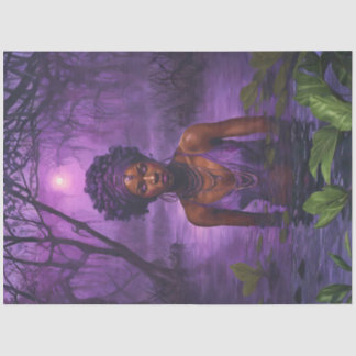 Moonlit Bayou Voodoo Witch – Gothic Decoupage Tissuepapier