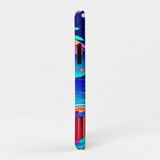 Moonlit Beach kleuren Case-Mate iPhone Case (Achterkant/rechts)