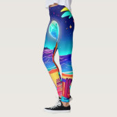 Moonlit Beach kleuren Leggings (Links)