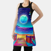 Moonlit Beach kleuren Schort (Insitu)