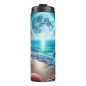 Moonlit Beach Thermosbeker (Voorkant)