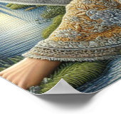 Moonlit Betovering in het Mystic Forest12x16 Poster (Hoek)