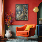 Moonlit Betovering in het Mystic Forest16x20 Canvas Afdruk