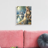 Moonlit Betovering in het Mystic Forest8x10 Canvas Afdruk (Insitu (Woonkamer))