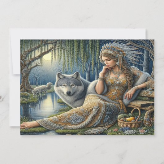 Moonlit Betovering in het Mystic Forest Bedankkaart (Voorkant)