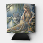 Moonlit Betovering in het Mystic Forest Blikjeskoeler (Achterkant)