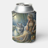 Moonlit Betovering in het Mystic Forest Blikjeskoeler (Blikje Achterkant)
