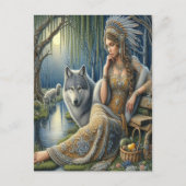 Moonlit Betovering in het Mystic Forest Briefkaart (Voorkant)