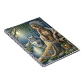 Moonlit Betovering in het Mystic Forest Notitieboek (Rechterzijde)