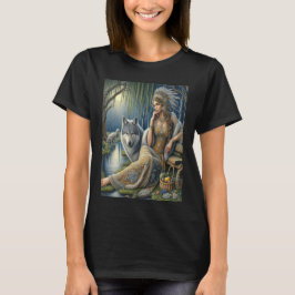Moonlit Betovering in het Mystic Forest T-shirt