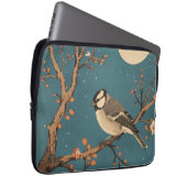 Moonlit Bird Blossom - Computercase Laptop Sleeve (Voorkant Rechts)