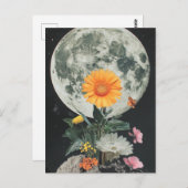 Moonlit bloeit over rustieke charme (2) briefkaart (Voorkant / Achterkant)