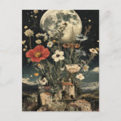Moonlit bloeit over rustieke charme briefkaart (Voorkant)