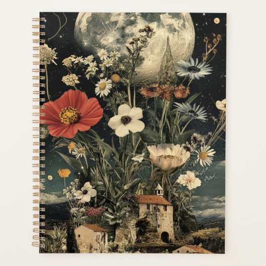 Moonlit bloeit over rustieke charme planner (Voorkant)