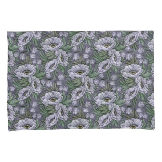 Moonlit Bloom Pillow Hoesjes Kussensloop (Voorkant-Rechts)