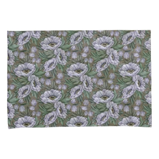 Moonlit Bloom Pillow Hoesjes Kussensloop (Voorkant-Rechts)