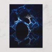 Moonlit Blue Cave Mouth, Fractal Art. Briefkaart (Voorkant)