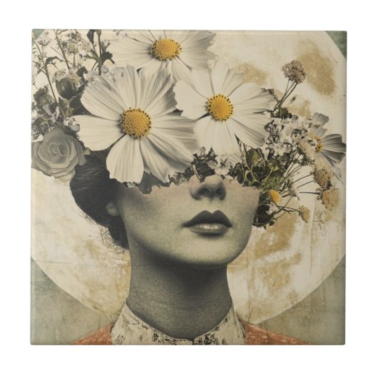  Moonlit - Boho  Elegantie Tegeltje (Voorkant)