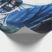 Moonlit Bond – The Wolf and the Gothic Fairy.   Cadeaupapier (Hoek)