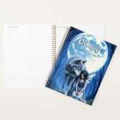 Moonlit Bond – The Wolf and the Gothic Fairy. Planner (Display)