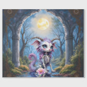 Moonlit Bones – Bewaker van Vergeten Dromen. Cadeaupapier (Vlak)
