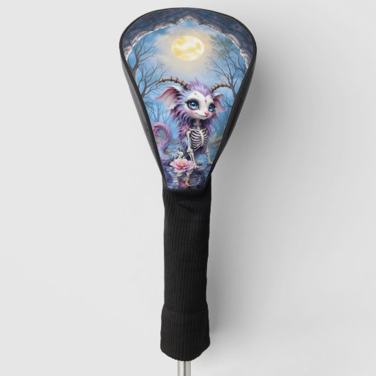 Moonlit Bones – Bewaker van Vergeten Dromen. Golfheadcover (Voorkant)