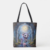 Moonlit Bones – Bewaker van Vergeten Dromen. Tote Bag (Achterkant)