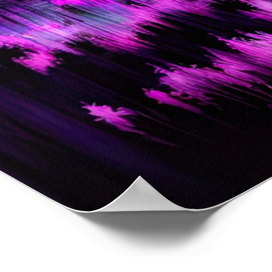 Moonlit Boom omarmd door het charmante meer Poster (Hoek)