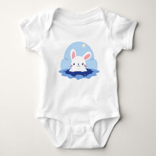 Moonlit Bunny Peek Romper (Voorkant)