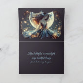 Moonlit Butterfly Enchantress Fantasy Kaart (Binnen)