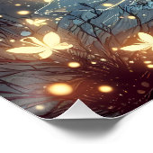 Moonlit Butterfly Enchantress Fantasy Perfect Poster (Hoek)