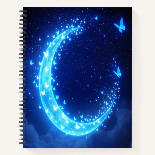 Moonlit Butterfly Journal - Magisch Notitieboek (Voorkant)