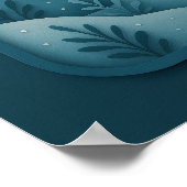 Moonlit Cardinal in Winter Forest Poster (Hoek)