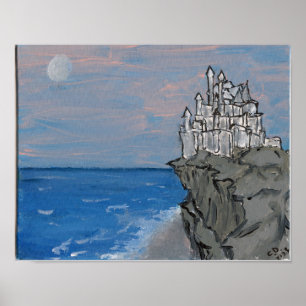 Moonlit Castle Poster