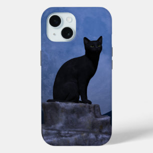 Moonlit Cat iPhone 15 Case