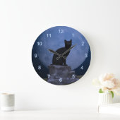 Moonlit Cat Grote Klok (Huis)