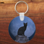 Moonlit Cat Sleutelhanger (Voorkant)