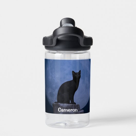 Moonlit Cat Waterfles (Achterkant)