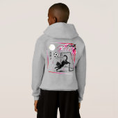 Moonlit Cherry Blossom Cat Soccer for japaness art (Achterkant volledig)