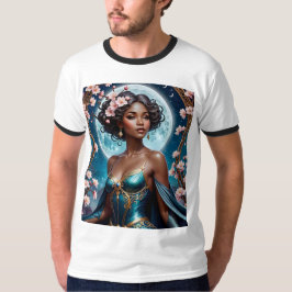 Moonlit Cherry Blossom Fantasy T-shirt