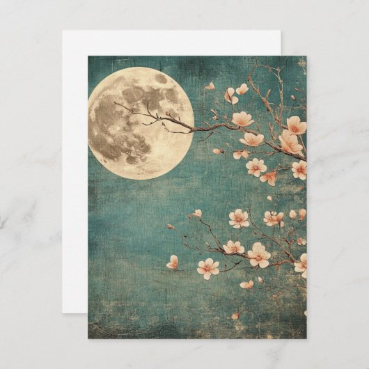 Moonlit Cherry Blossom Serenity (Voorkant / Achterkant)