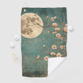 Moonlit Cherry Blossom Serenity Golfhanddoek (Insitu)