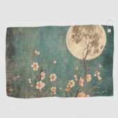 Moonlit Cherry Blossom Serenity Golfhanddoek (Horizontaal)