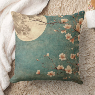 Moonlit Cherry Blossom Serenity Kussen