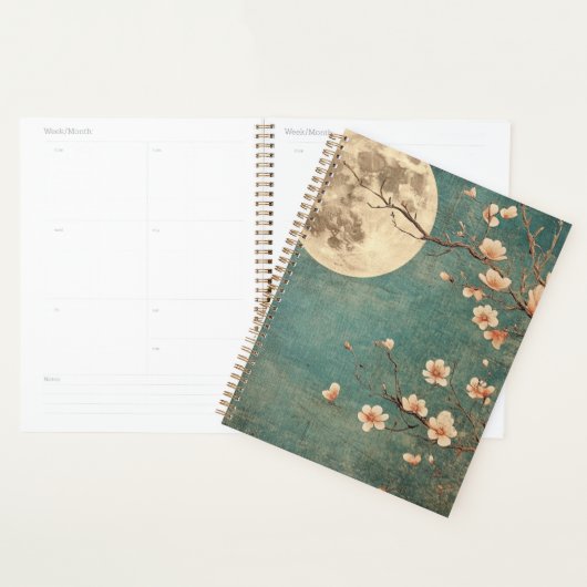 Moonlit Cherry Blossom Serenity Planner (Display)