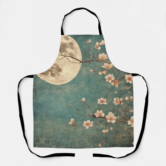 Moonlit Cherry Blossom Serenity Schort (Voorkant)