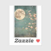 Moonlit Cherry Blossom Serenity Sticker (Vel)