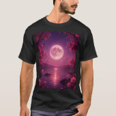 Moonlit Cherry Blossom Serenity T-shirt (Voorkant)