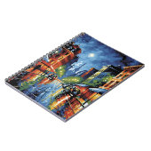 Moonlit City Street Notitieboek (Linkerzijde)